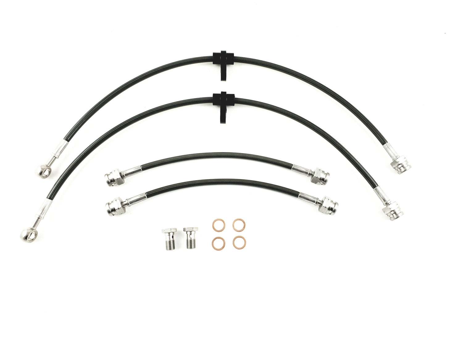 Saab 9-3 Sportwagen 2.8 Aero (2005-) Stainless Steel Braided Brake Line Kit