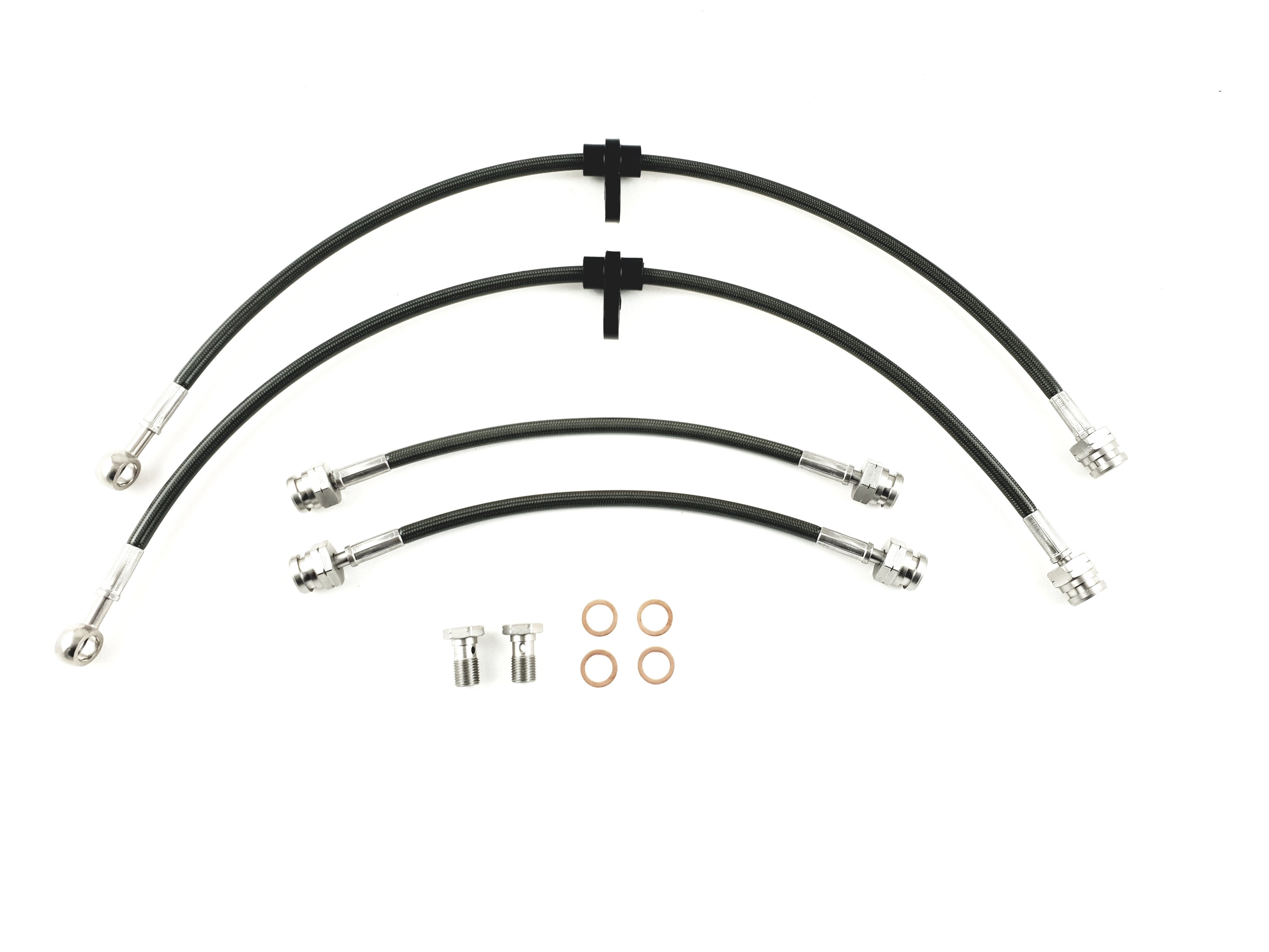HEL Performance Brake Lines for Ford Focus MK1 1.8 Rear Drums 1998-2000, Stainless Steel Braided main image 0