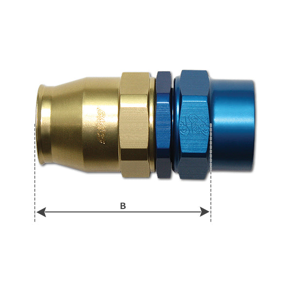 BMRS PROGold An6 Straight Female Reusable Fitting