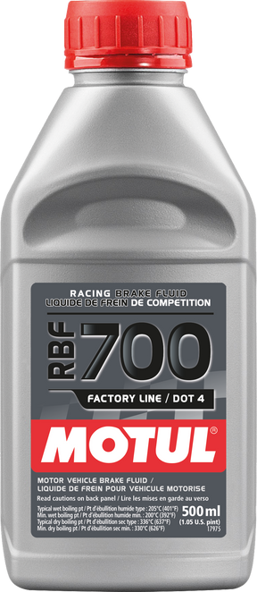 Motul RBF 700 Factory Line DOT 4 Racing Brake Fluid 500ml bottle
