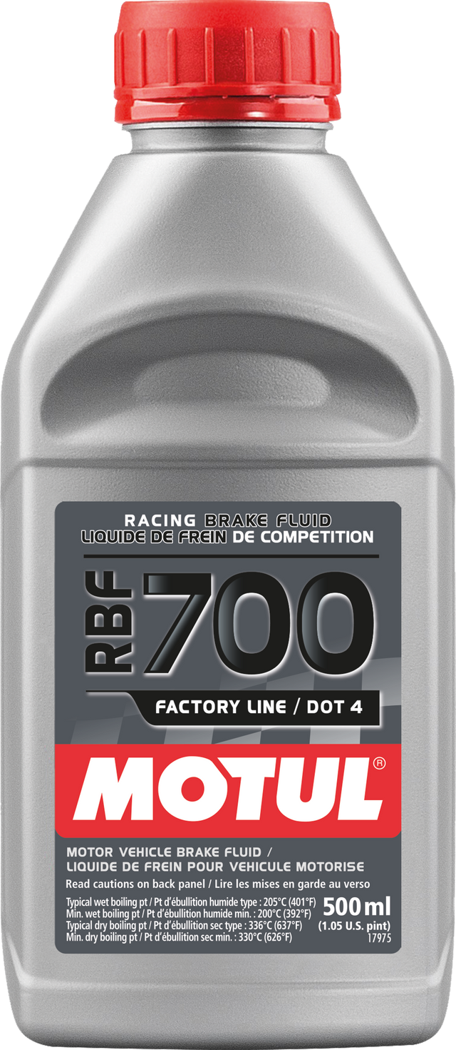Motul RBF 700 Factory Line DOT 4 Racing Brake Fluid 500ml bottle