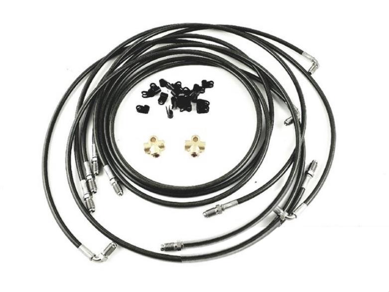 BMW Mini R53 Inc Cooper - ABS Delete Kit Standard Internal (Grommet Style) Braided Brake