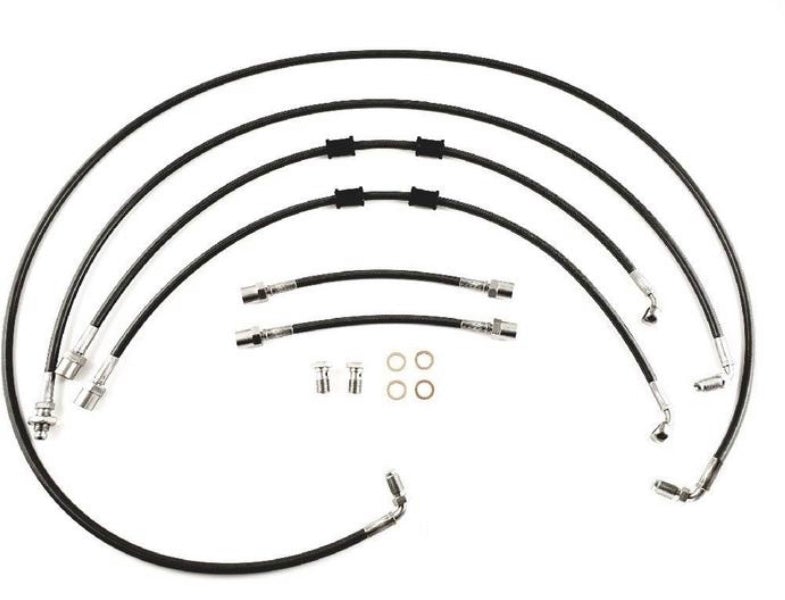 Volkswagen Polo MK4 1.8 GTi 2006- (Including Rear Axle Lines) Stainless Steel Braided Brake Line Kit